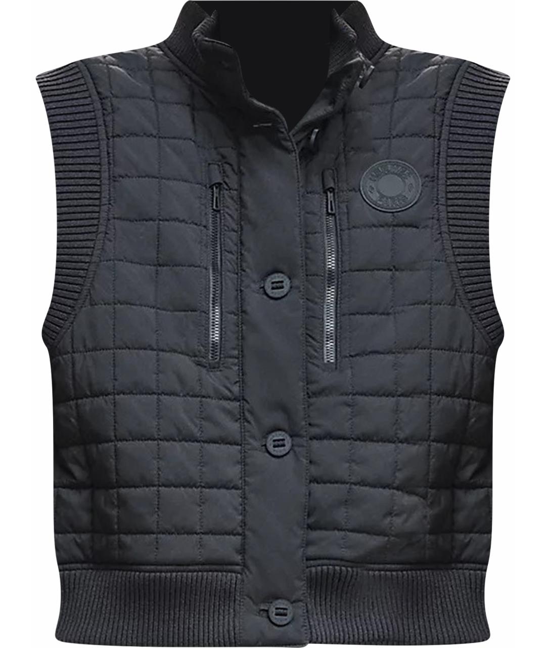 HERMES Черный полиэстеровый жилет, фото 1