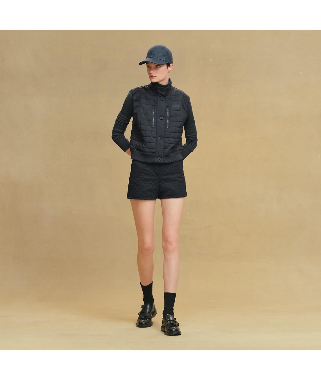 HERMES Черный полиэстеровый жилет, фото 2