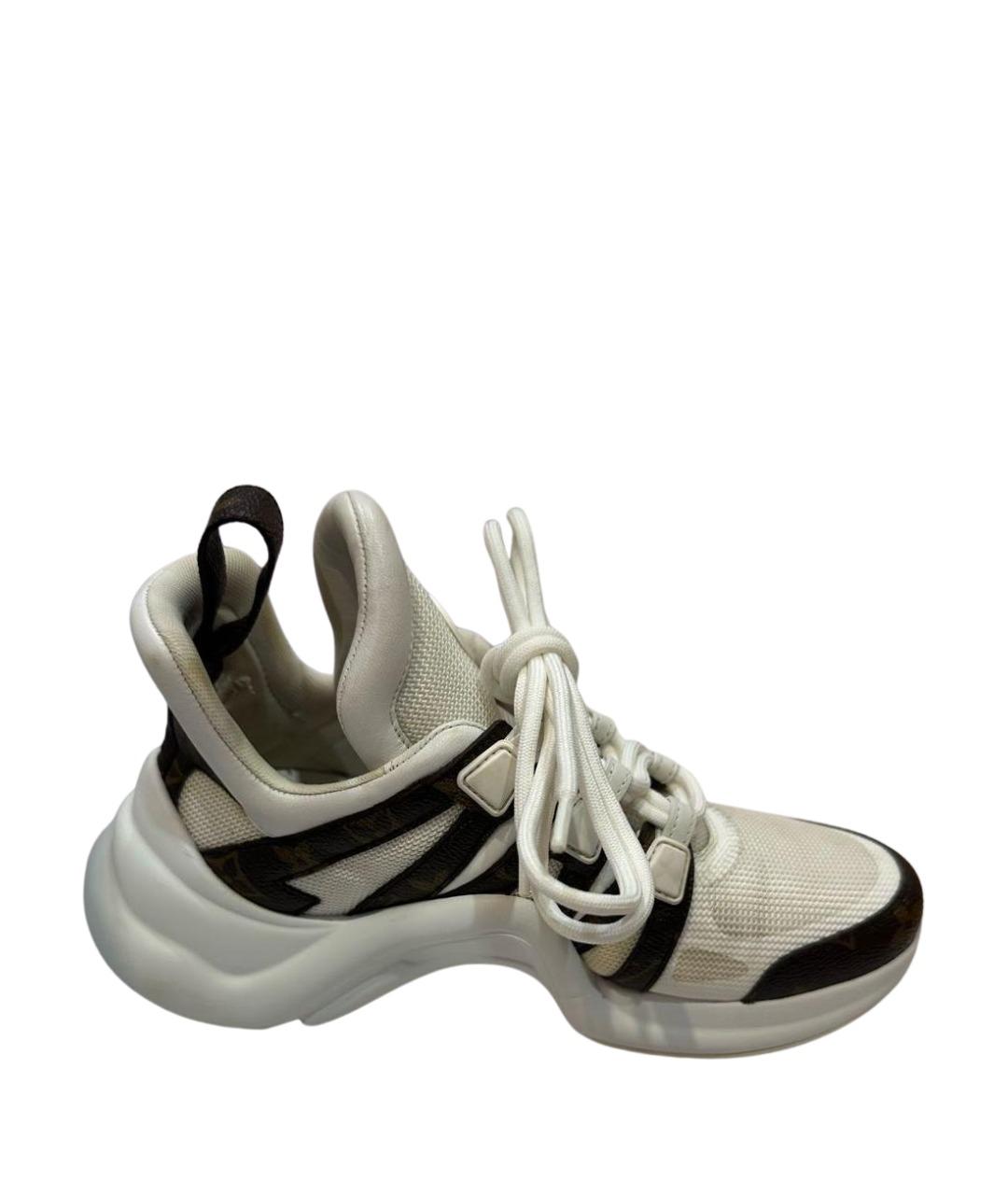 LOUIS VUITTON Белые текстильные кроссовки, фото 1