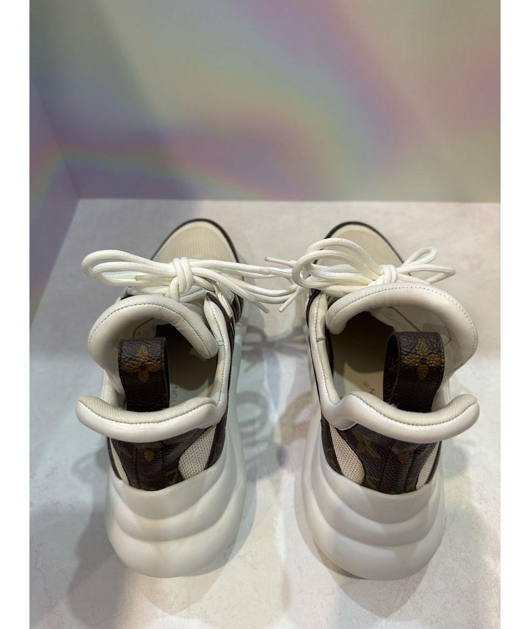 LOUIS VUITTON Белые текстильные кроссовки, фото 4