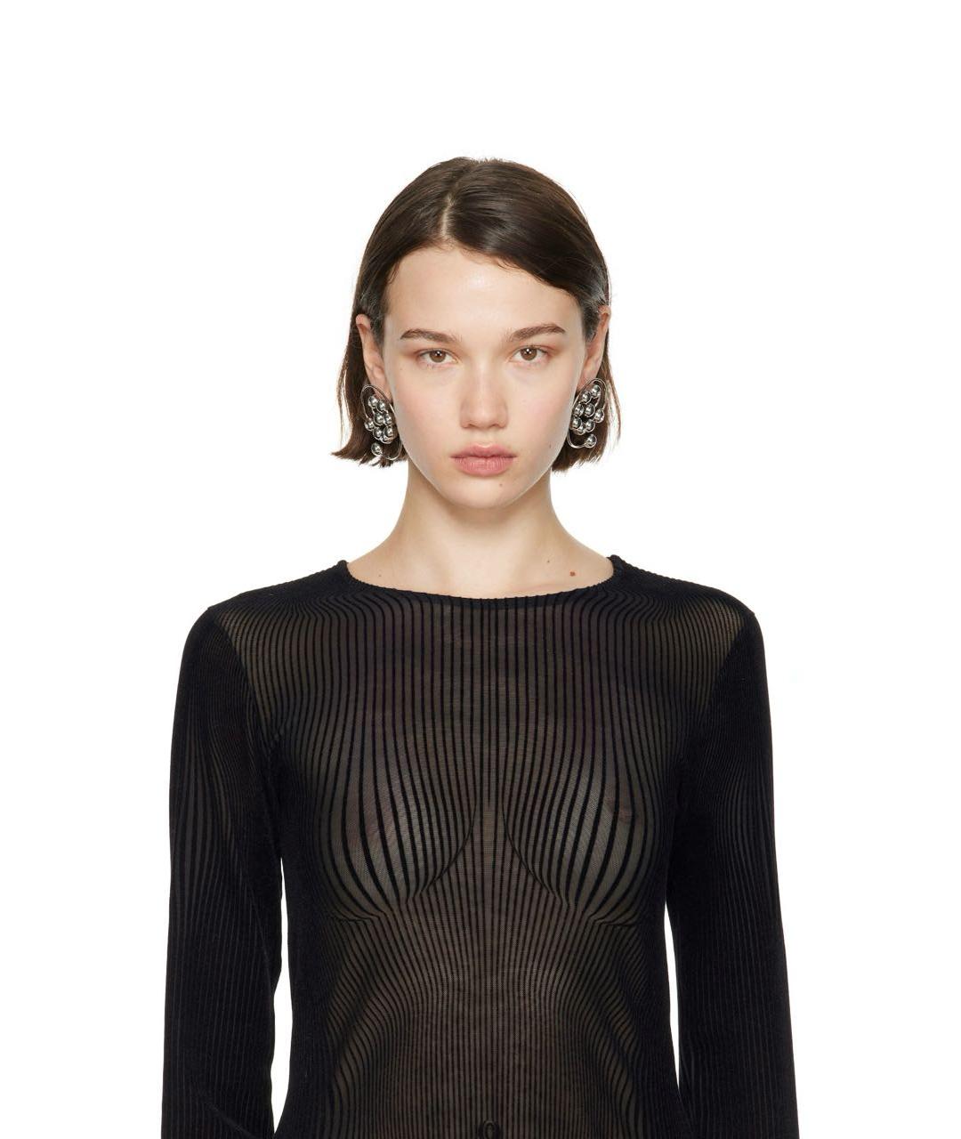 JEAN PAUL GAULTIER Серебряные латунные серьги, фото 4