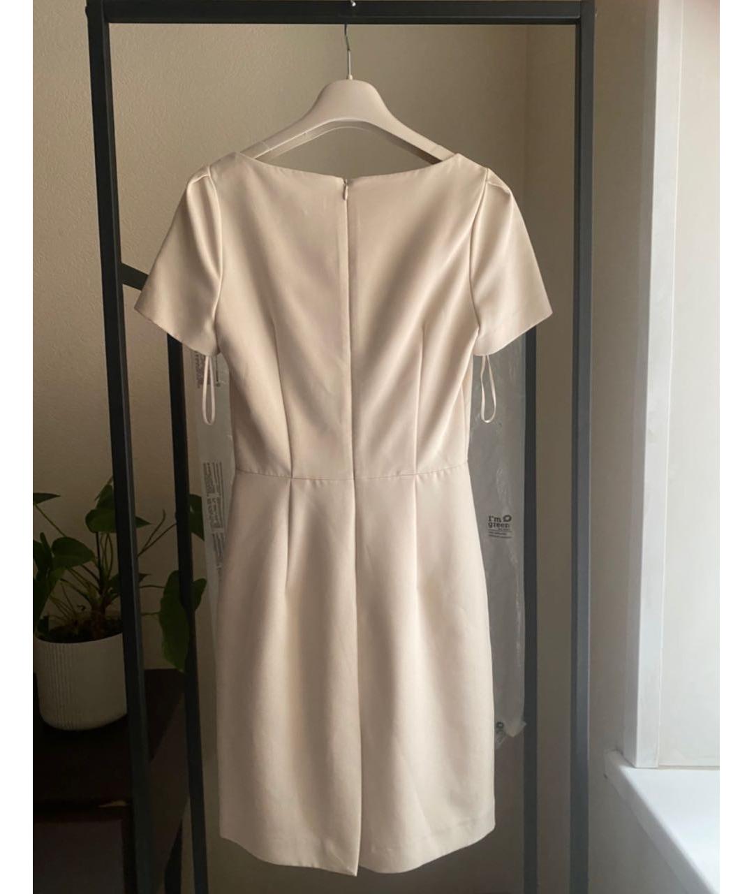 TRUSSARDI Бежевое полиэстеровое повседневное платье, фото 6