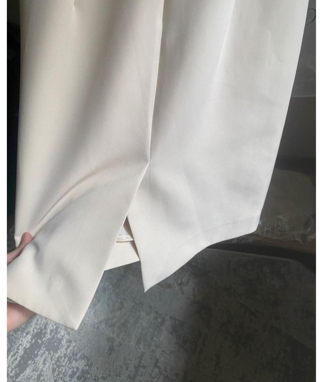 TRUSSARDI Бежевое полиэстеровое повседневное платье, фото 8