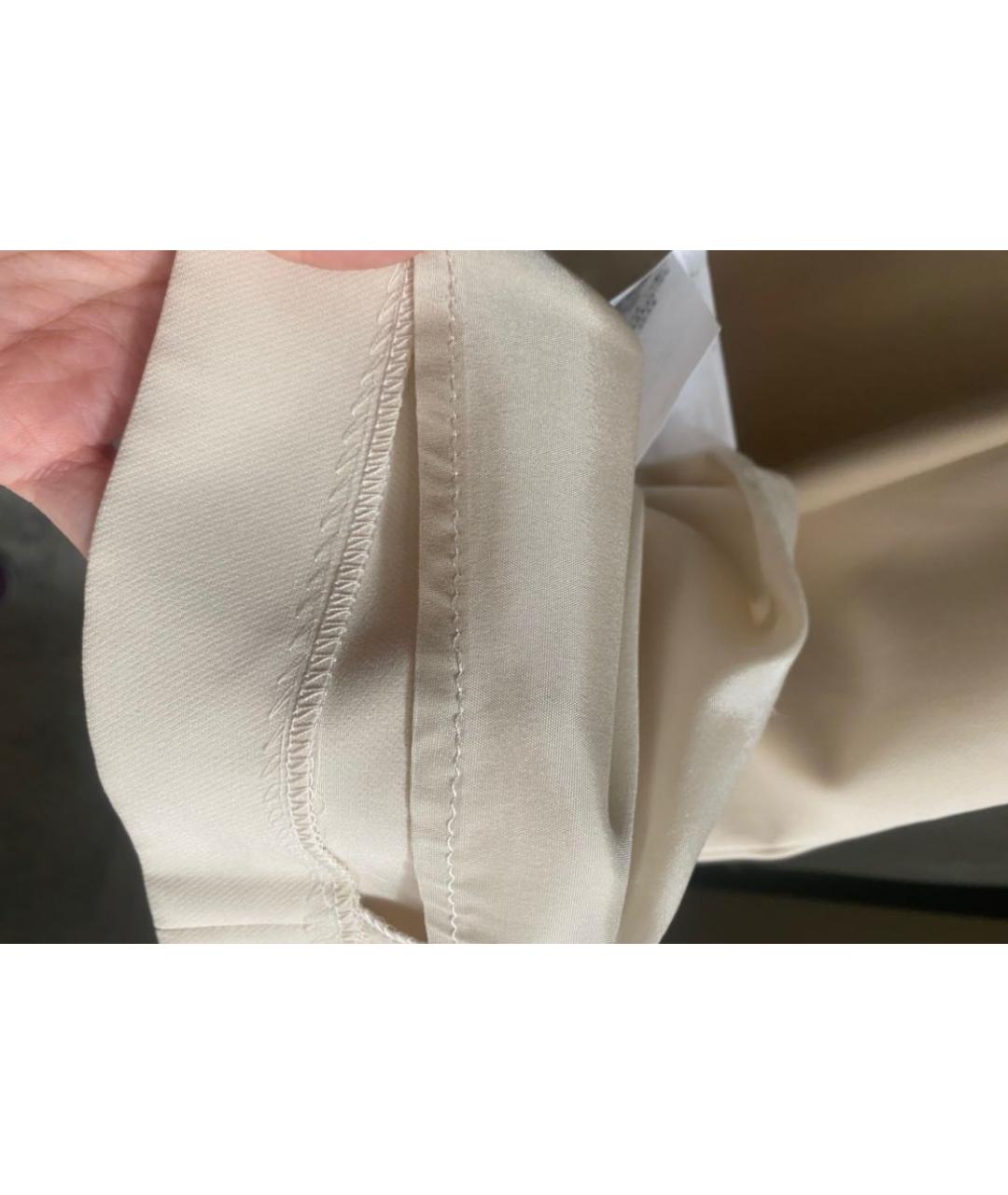 TRUSSARDI Бежевое полиэстеровое повседневное платье, фото 5