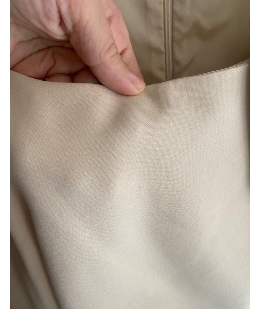 TRUSSARDI Бежевое полиэстеровое повседневное платье, фото 2