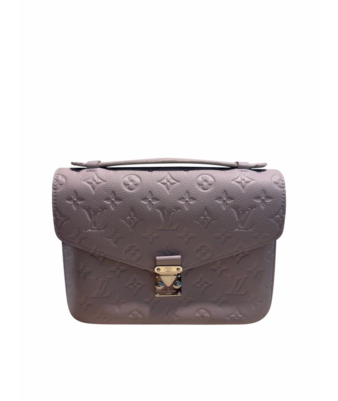 LOUIS VUITTON Бежевая кожаная сумка через плечо, фото 1