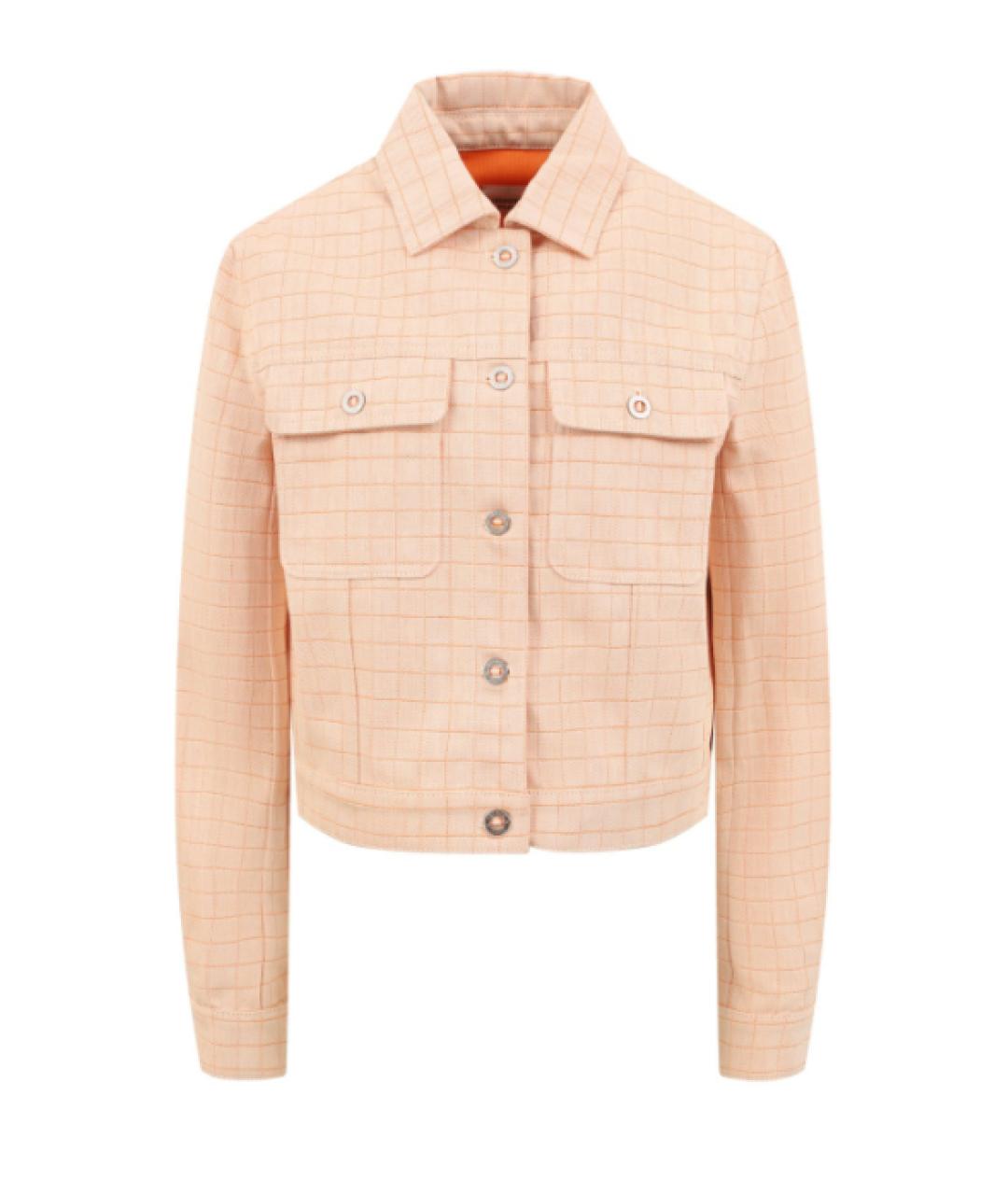 HERMES Коралловая хлопковая куртка, фото 1