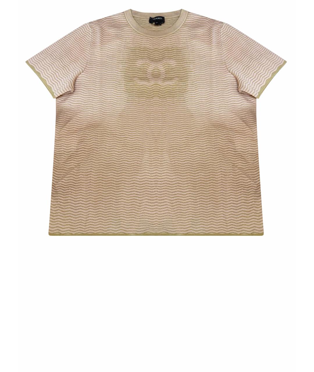 CHANEL Бежевая футболка, фото 1