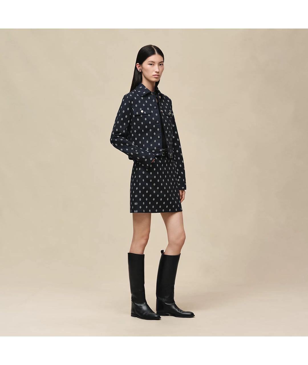 HERMES Черный хлопковый жилет, фото 2