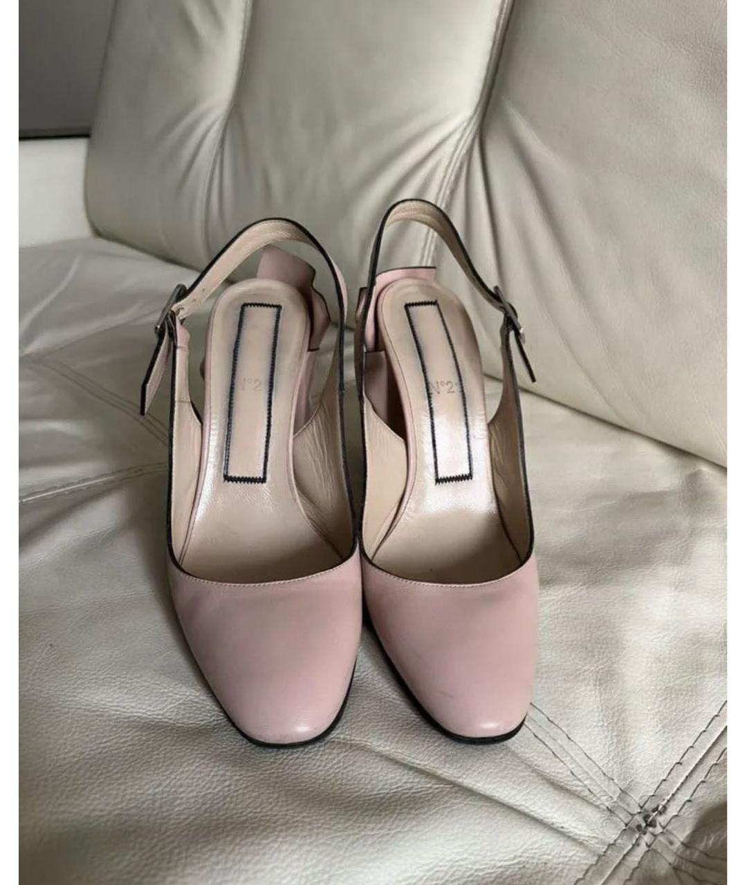 NO. 21 Розовые кожаные туфли, фото 2
