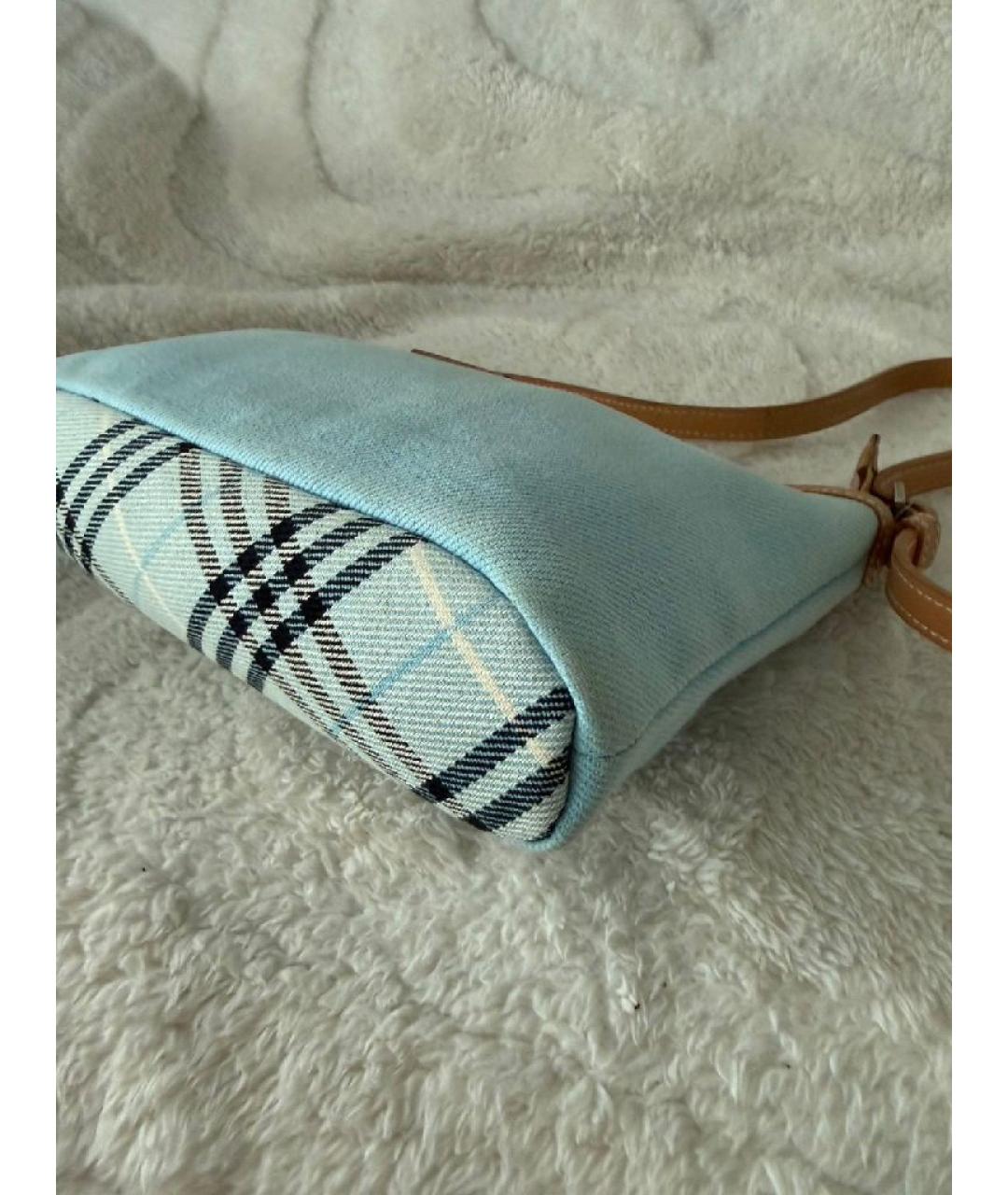 BURBERRY Голубая сумка с короткими ручками, фото 5