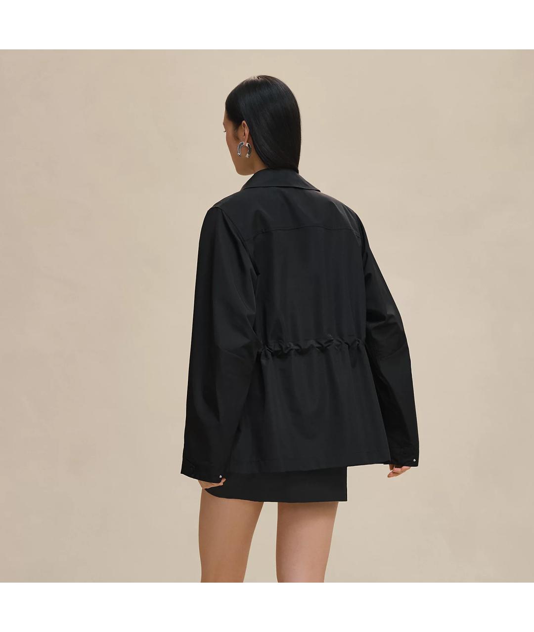 HERMES Черное шерстяное пальто, фото 3