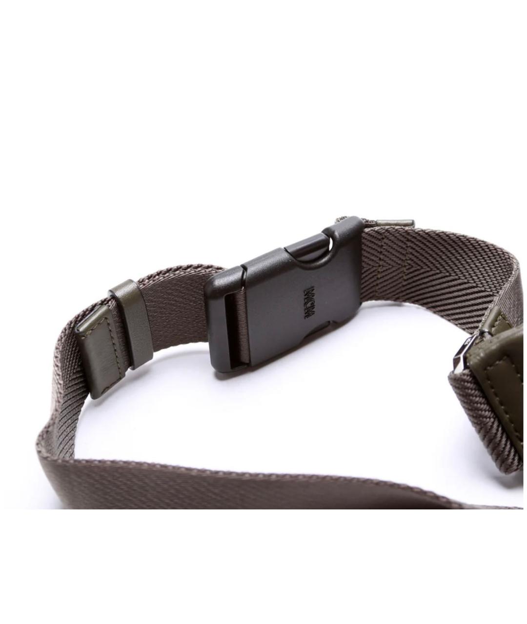 MCM Хаки кожаная сумка на плечо, фото 6