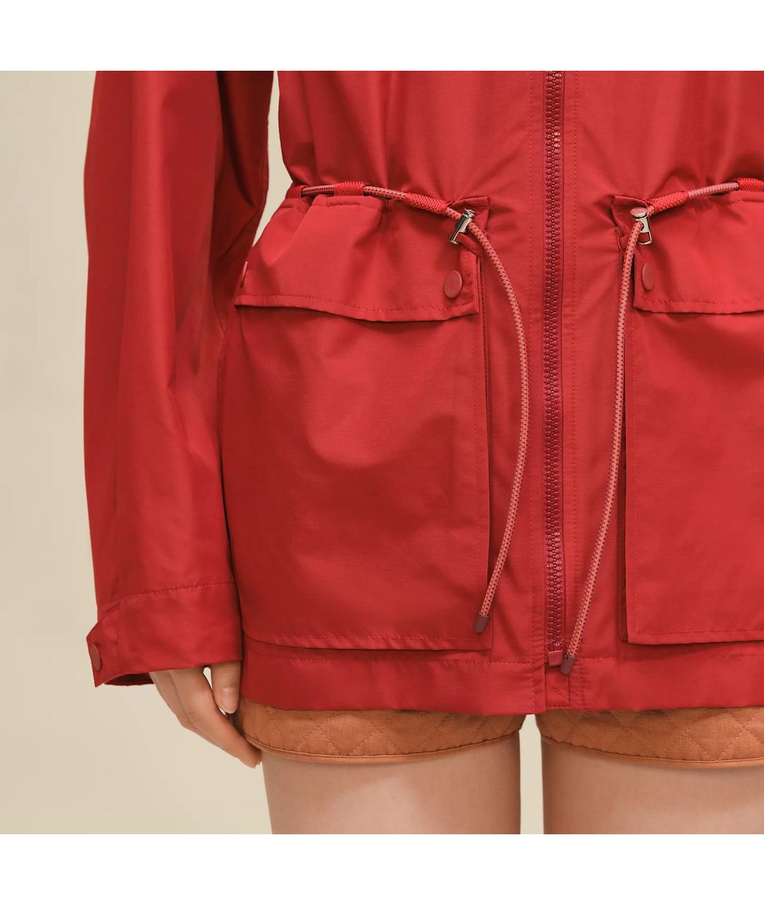 HERMES Красная шерстяная парка, фото 6