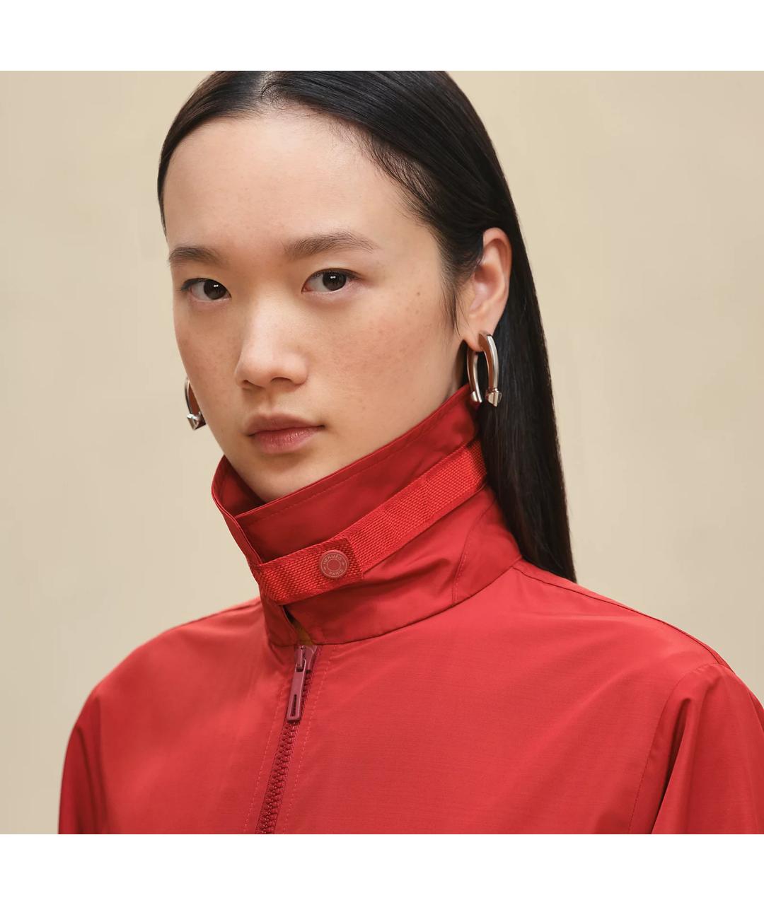 HERMES Красная шерстяная парка, фото 4