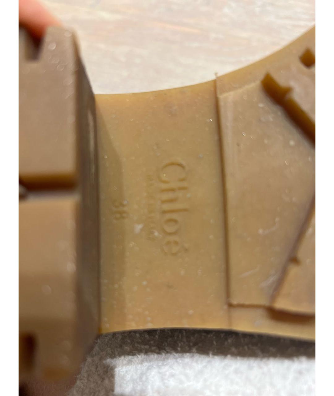 CHLOE Черные кожаные ботильоны, фото 6