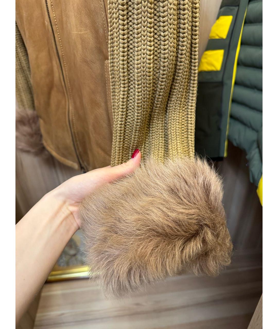 PAUL & SHARK Горчичная замшевая дубленка, фото 4