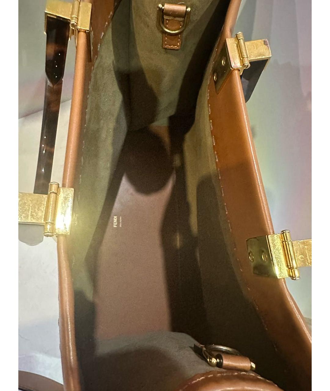 FENDI Коричневая сумка тоут, фото 4