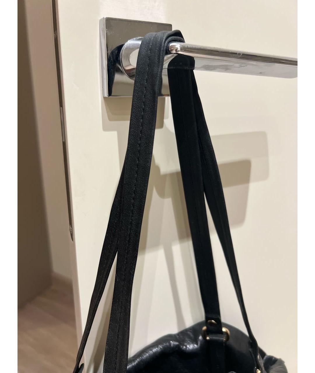 LANVIN Черная кожаная сумка тоут, фото 7
