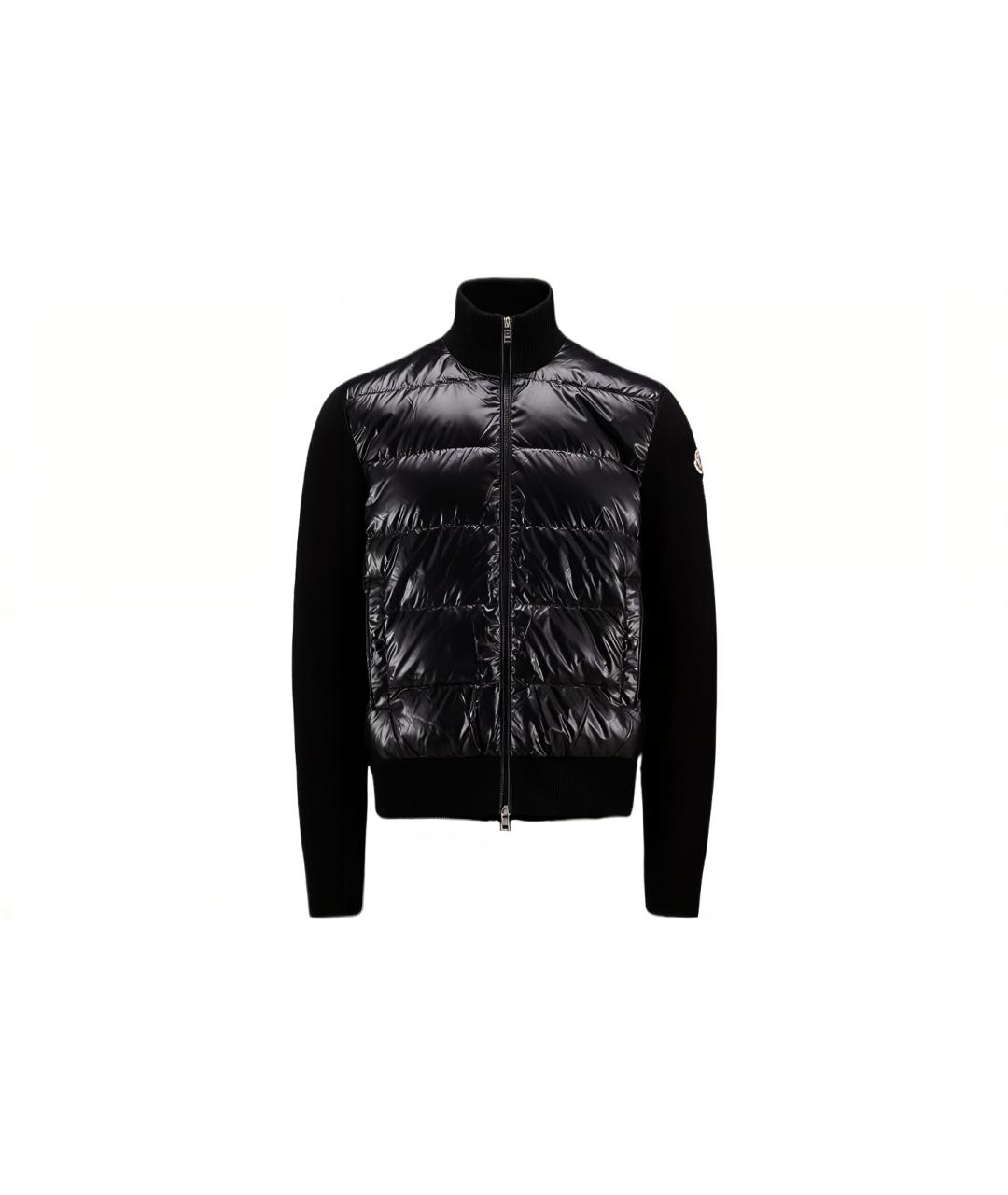 MONCLER Черный пуховик, фото 1