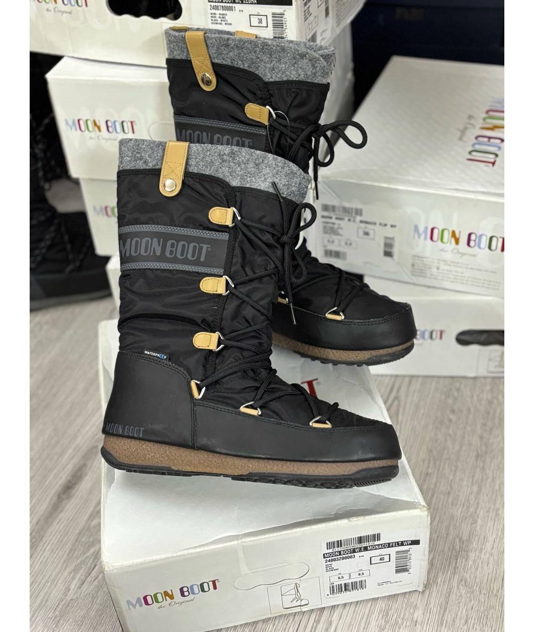 MOON BOOT Черные сапоги, фото 9