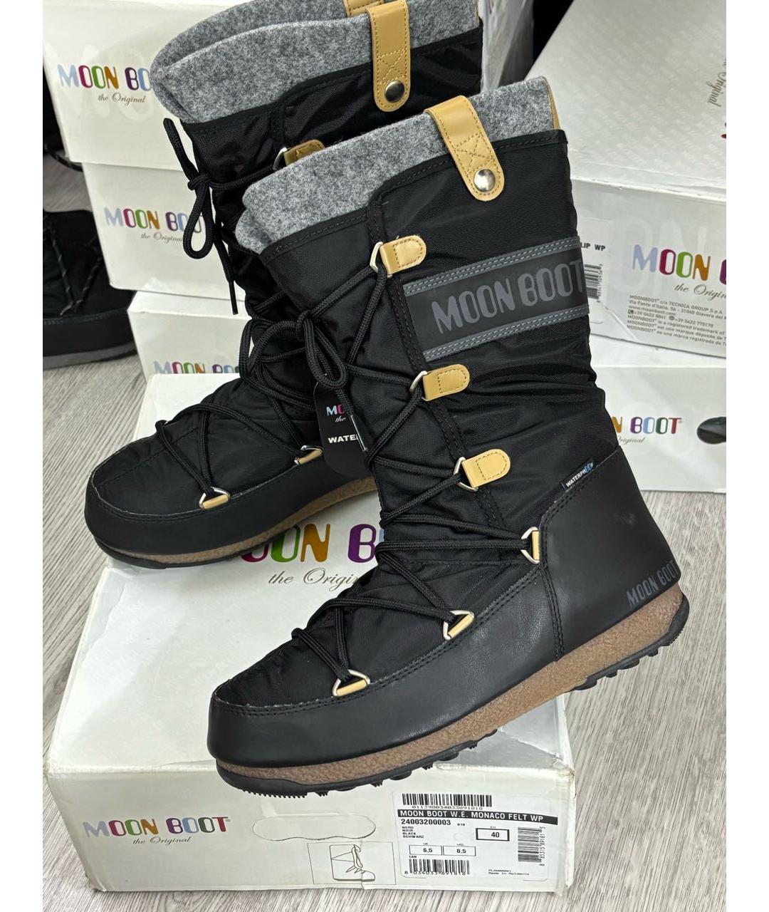 MOON BOOT Черные сапоги, фото 8