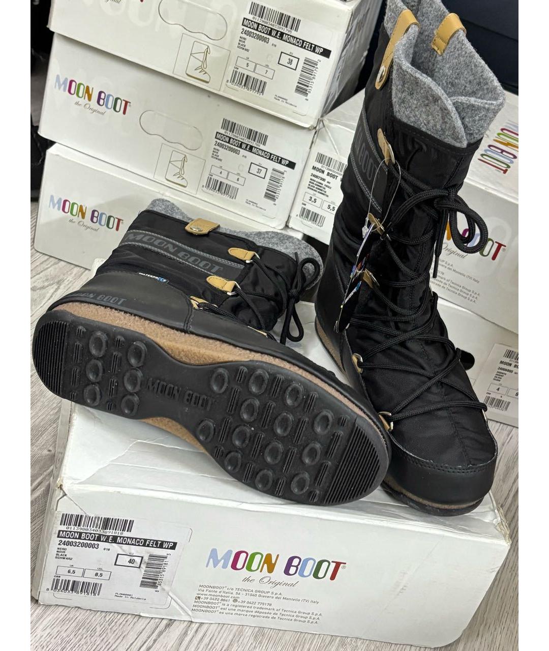 MOON BOOT Черные сапоги, фото 7