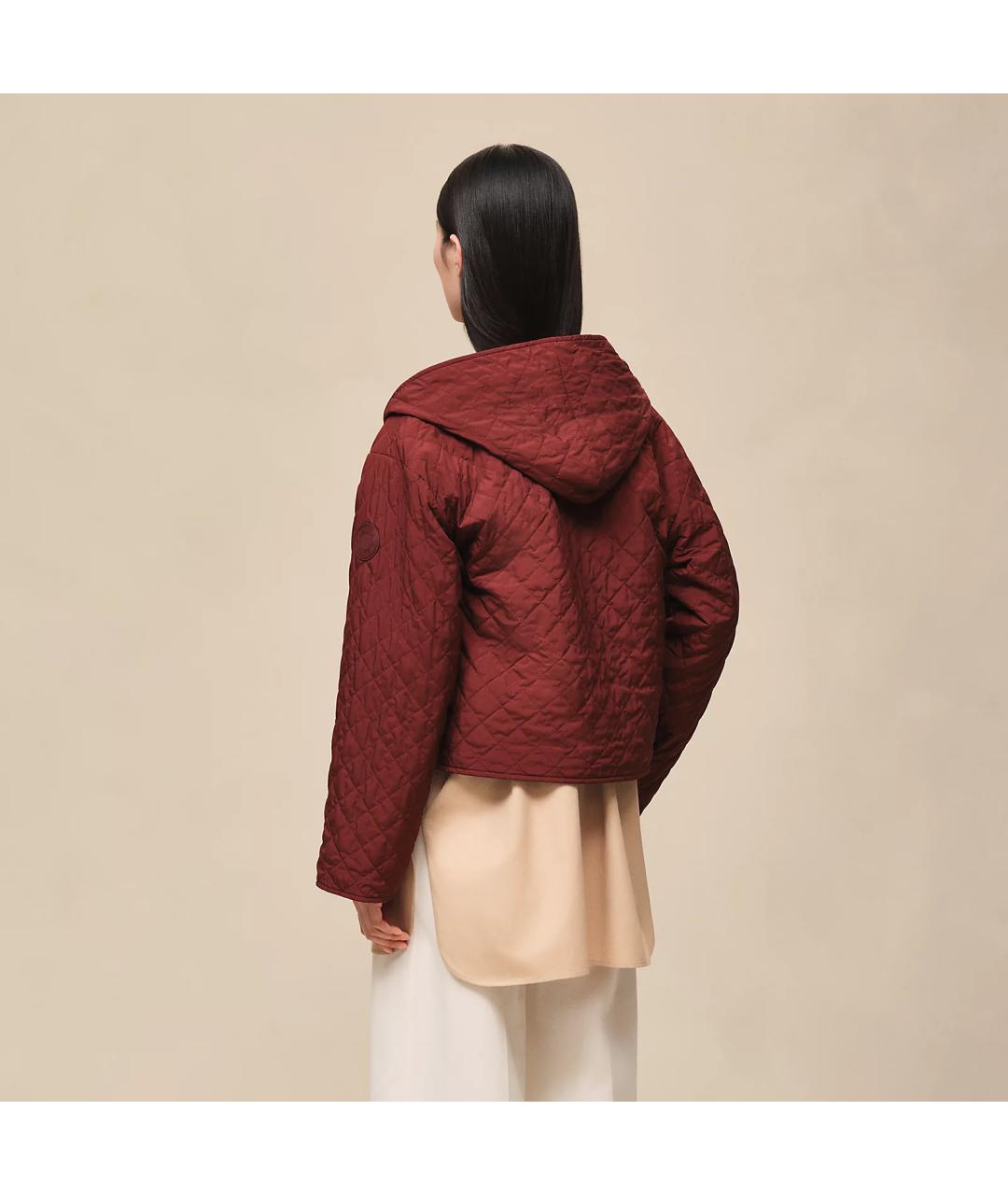 HERMES Красное полиэстеровое пальто, фото 3