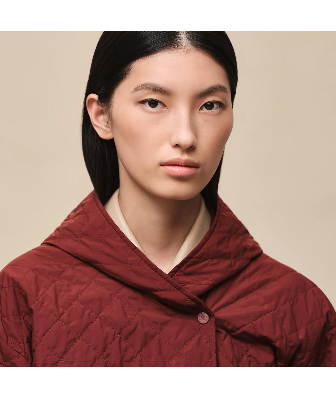 HERMES Красное полиэстеровое пальто, фото 4