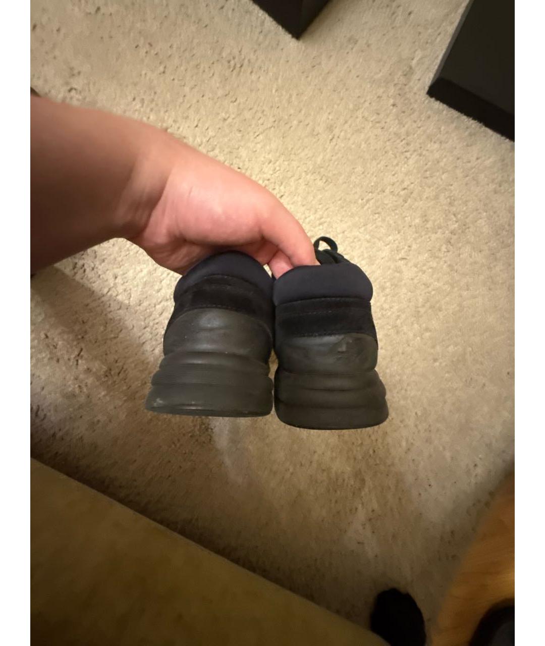 CHANEL Черные замшевые кроссовки, фото 4
