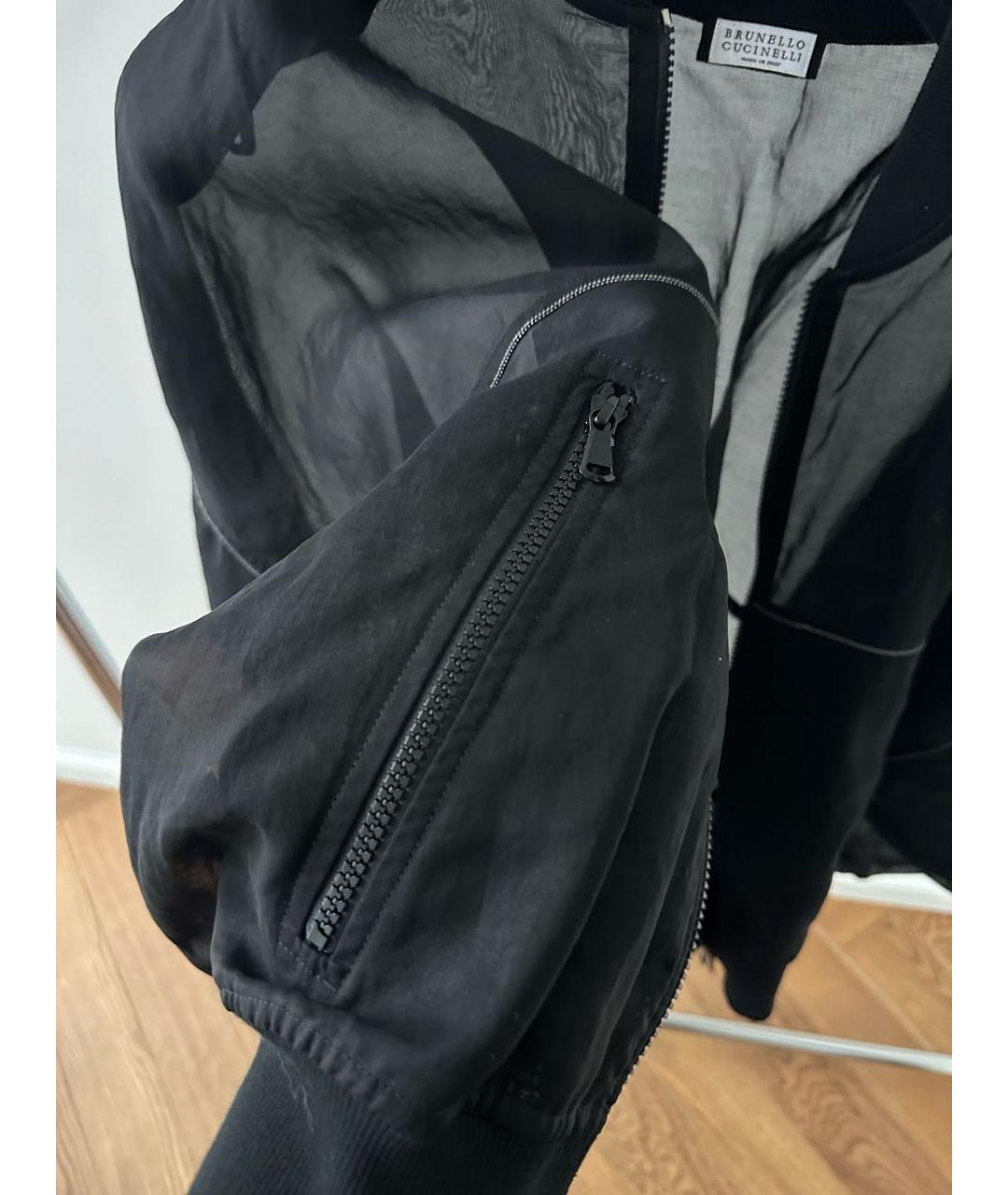 BRUNELLO CUCINELLI Черная хлопковая куртка, фото 5