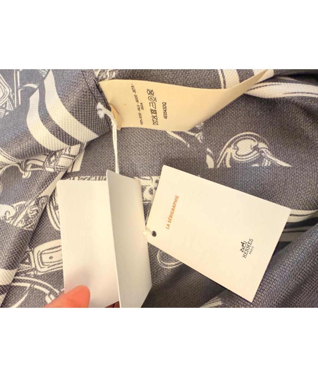 HERMES Черное шелковое повседневное платье, фото 6