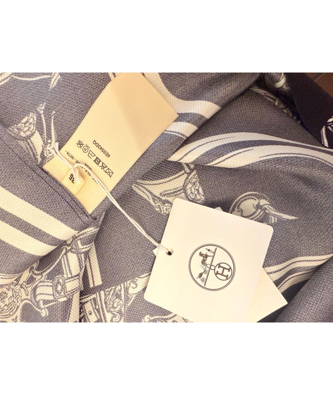 HERMES Черное шелковое повседневное платье, фото 5