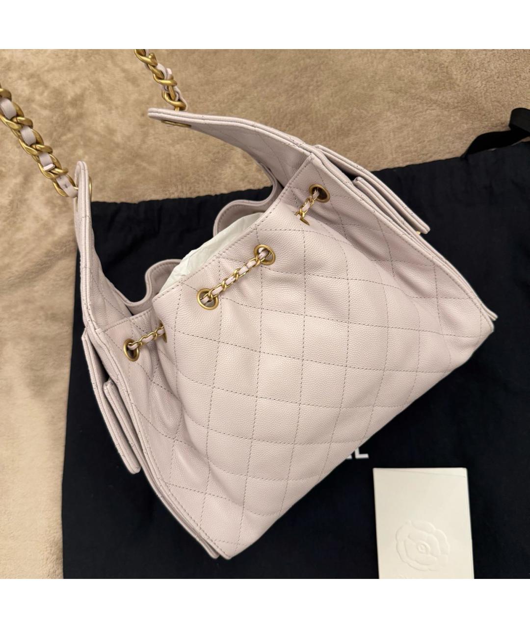 CHANEL Розовая кожаная сумка через плечо, фото 3