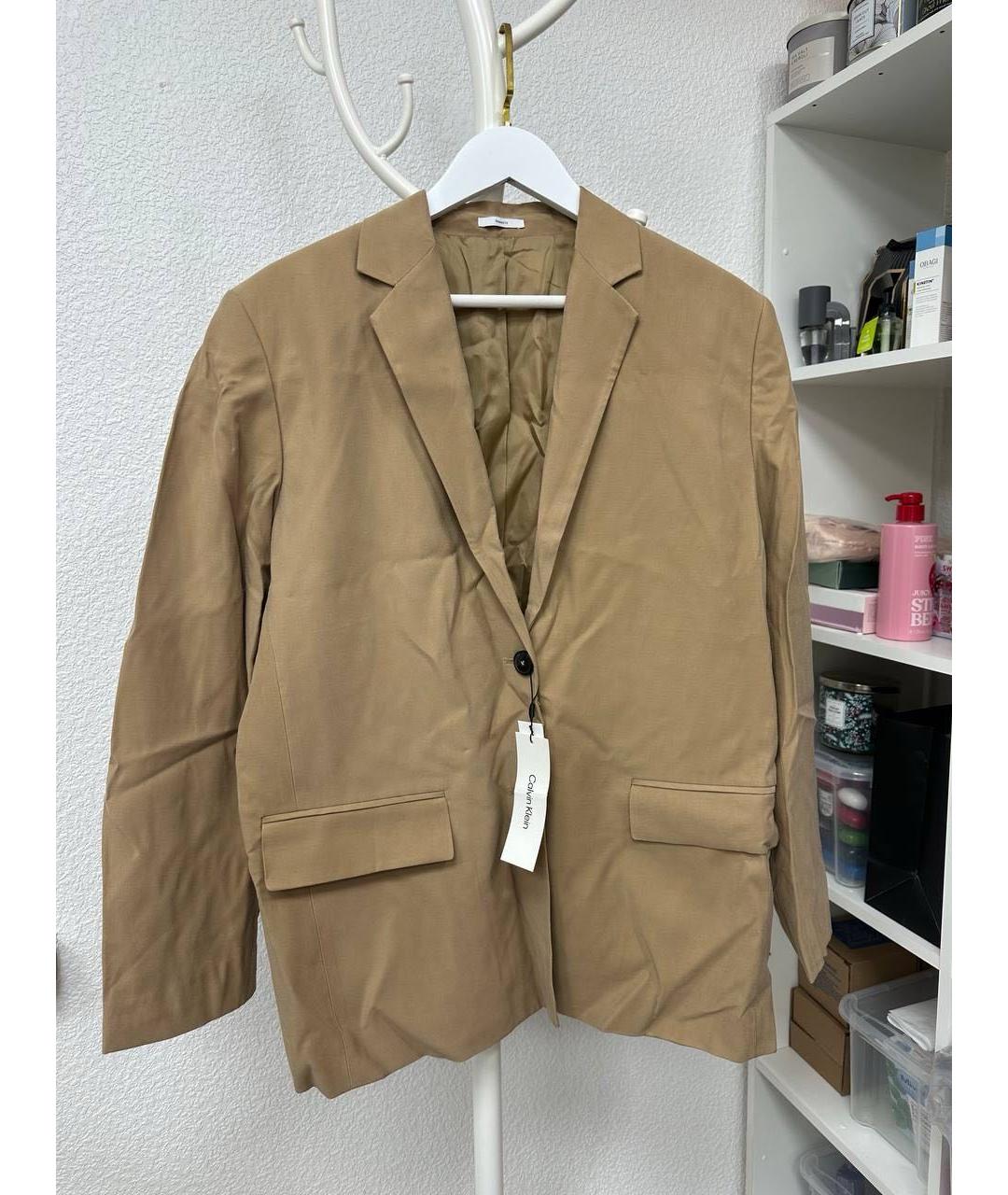 CALVIN KLEIN Бежевый костюм с брюками, фото 9