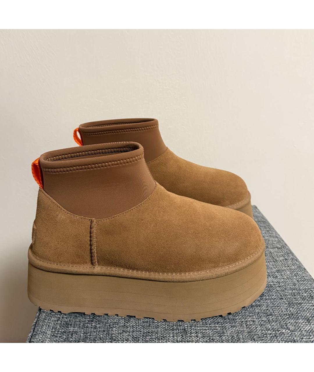 UGG AUSTRALIA Коричневые замшевые ботинки, фото 6