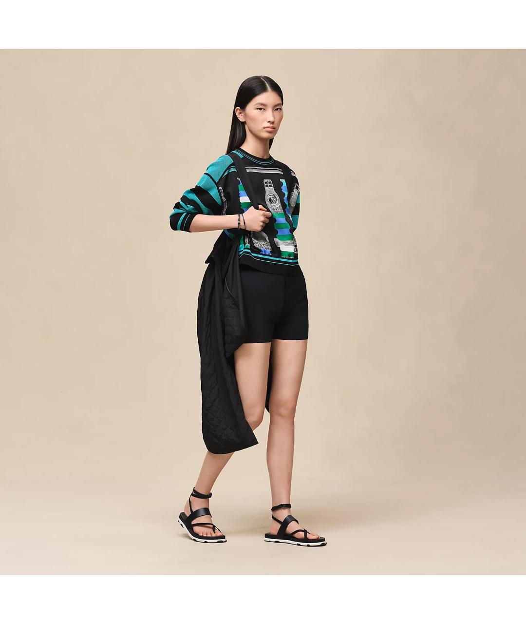 HERMES Черная полиэстеровая куртка, фото 3