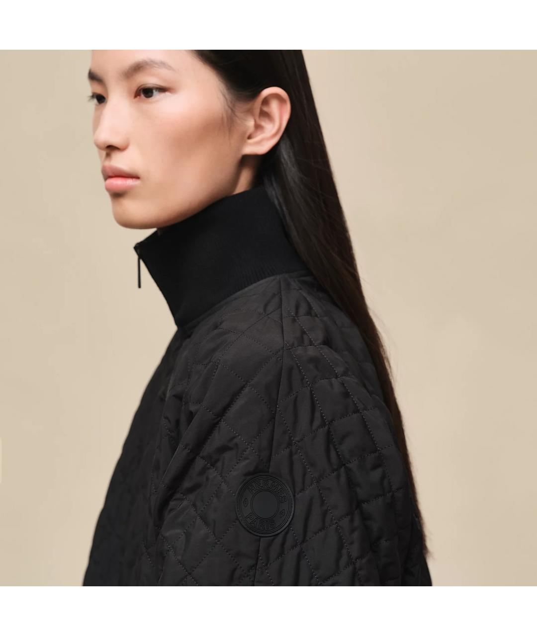 HERMES Черная полиэстеровая куртка, фото 5