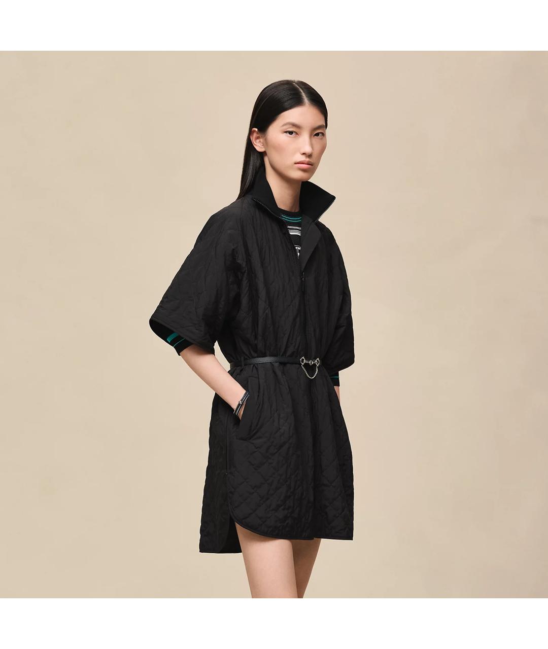 HERMES Черная полиэстеровая куртка, фото 2