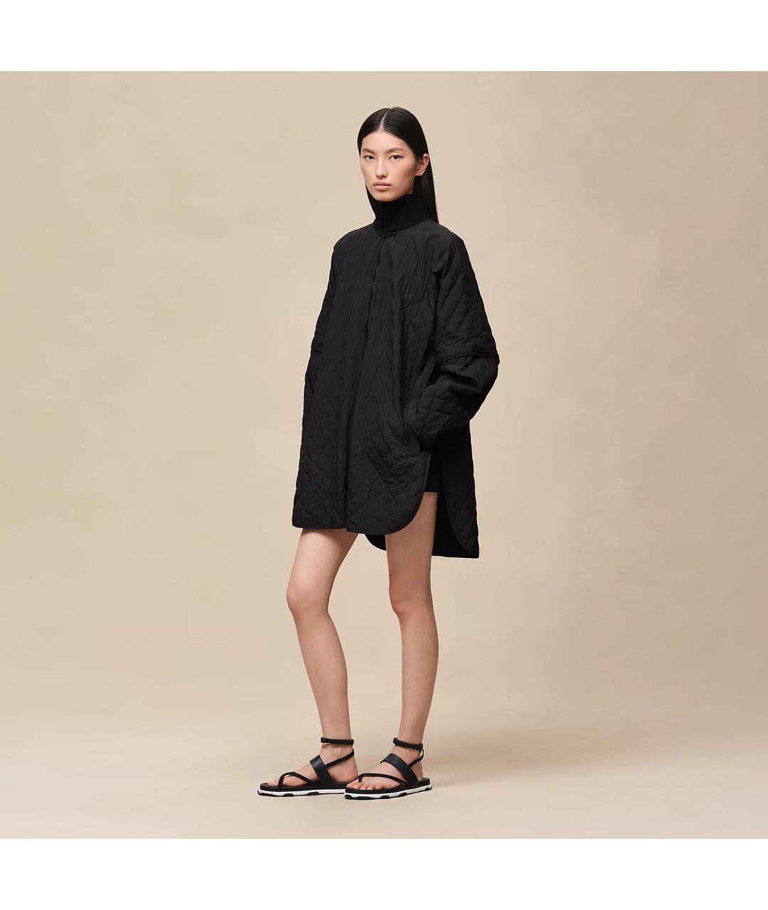 HERMES Черная полиэстеровая куртка, фото 7