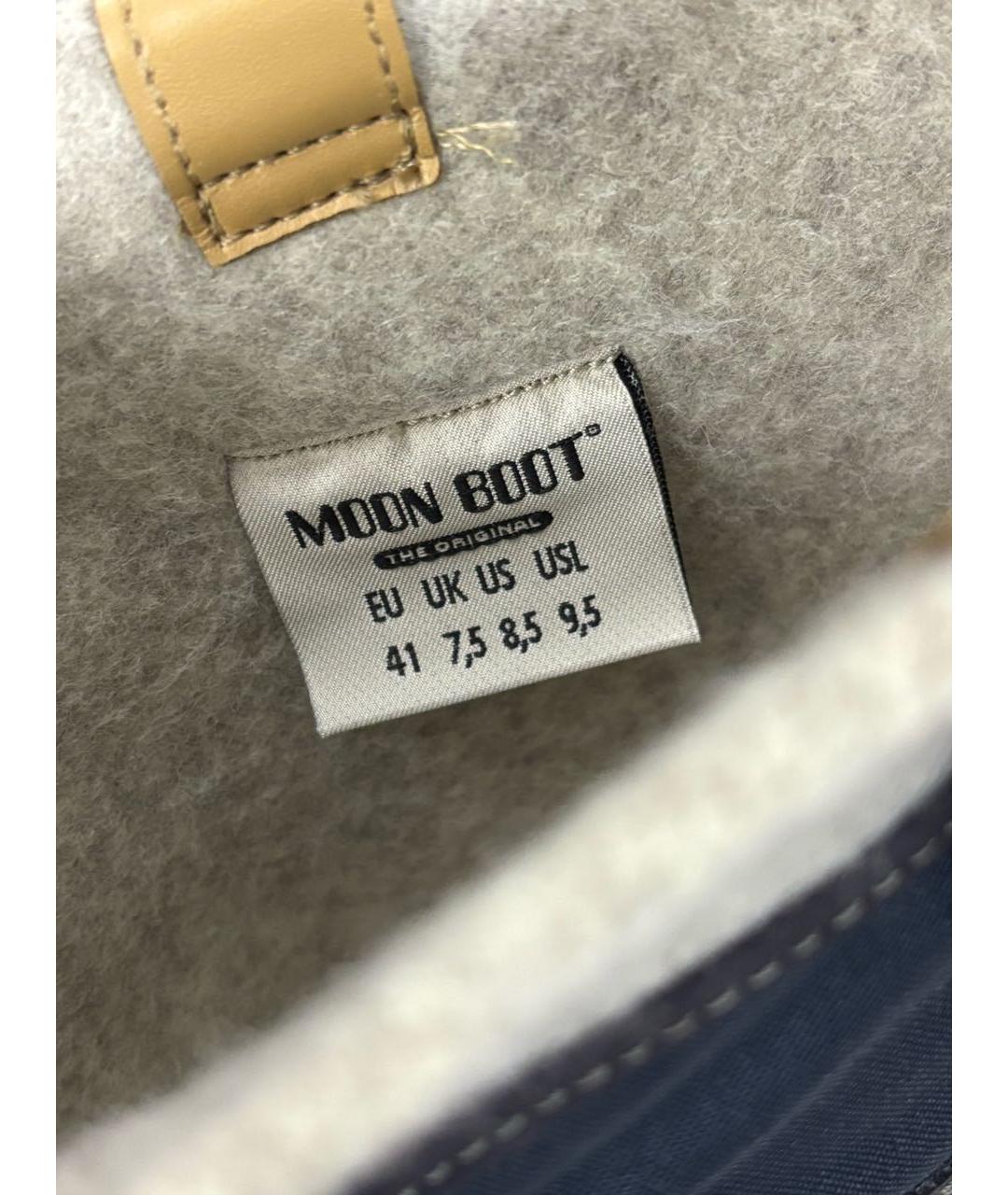 MOON BOOT Синие сапоги, фото 6