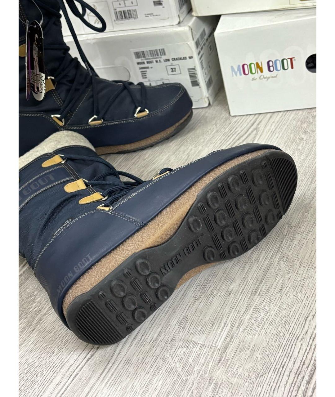 MOON BOOT Синие сапоги, фото 8