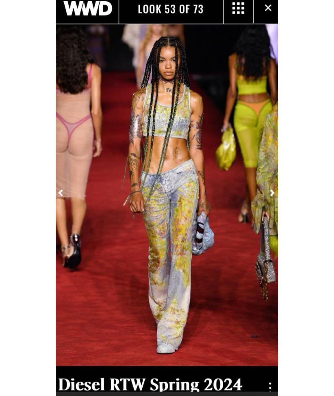 DIESEL Мульти джинсы клеш, фото 2