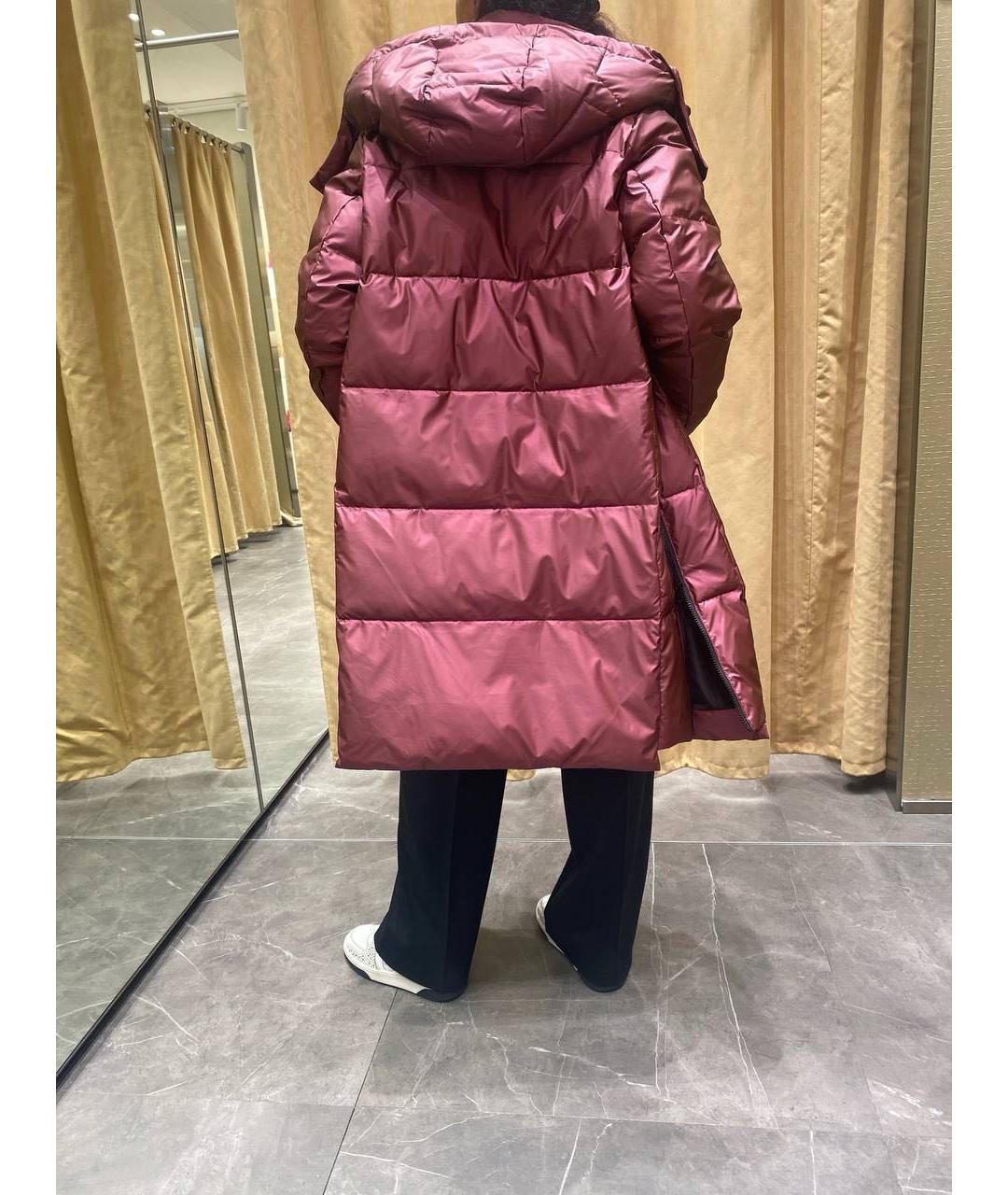 PINKO Бордовый пуховик, фото 5