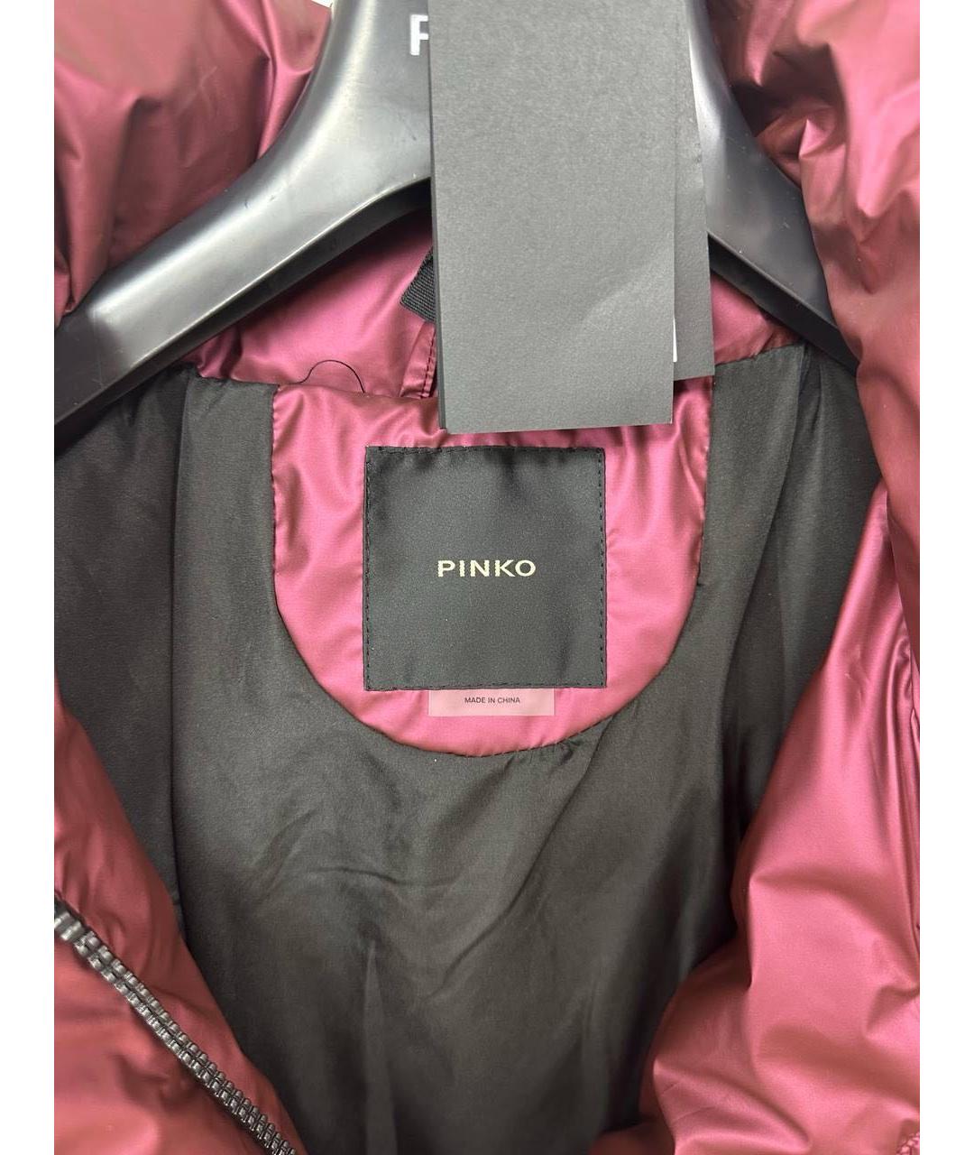 PINKO Бордовый пуховик, фото 4