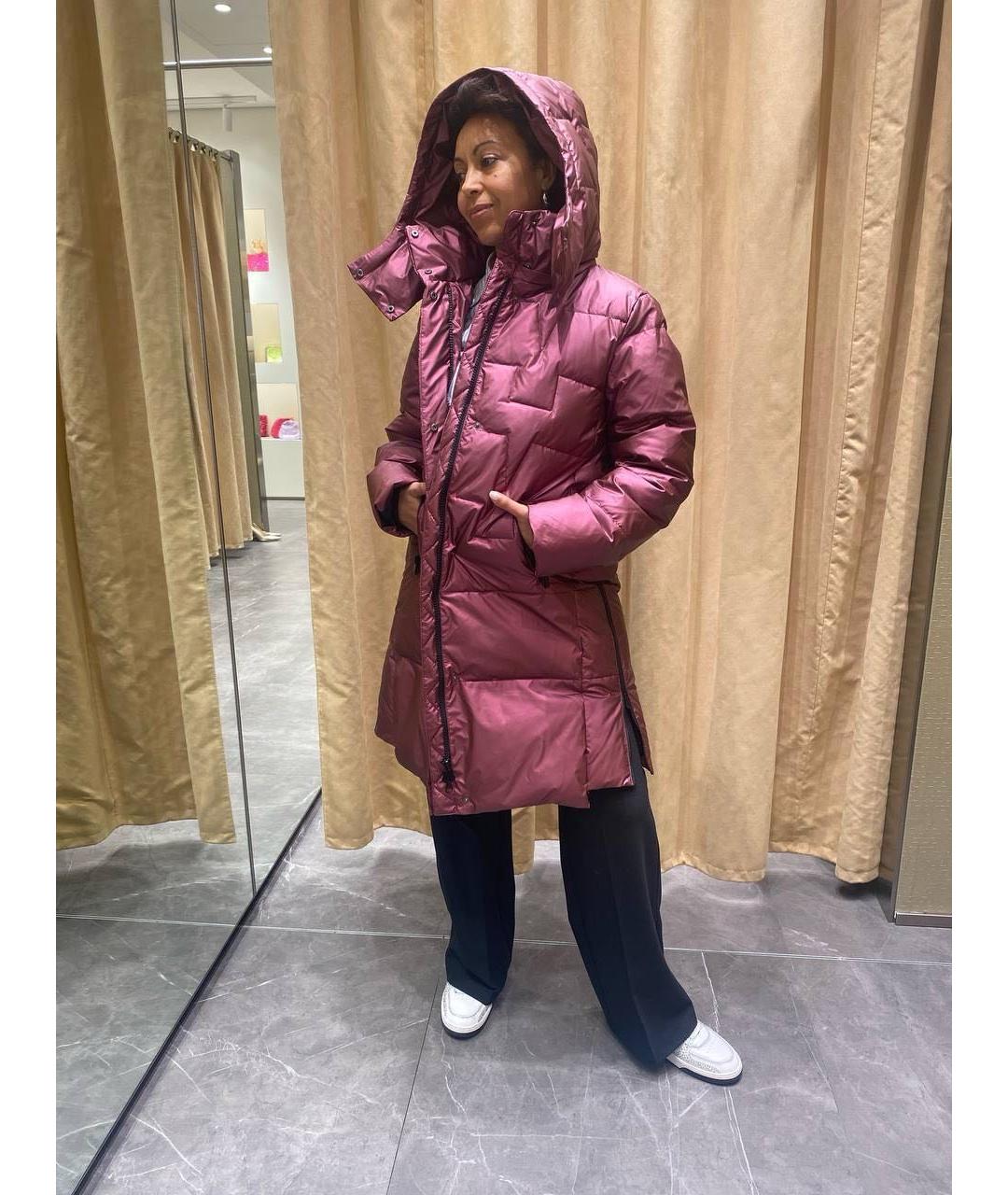 PINKO Бордовый пуховик, фото 6