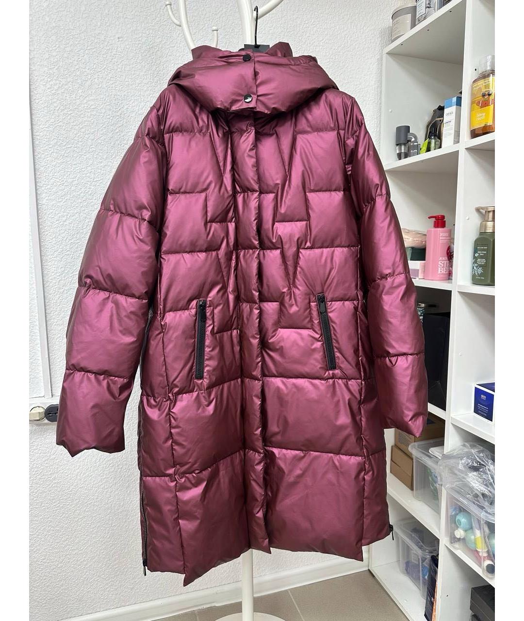 PINKO Бордовый пуховик, фото 8