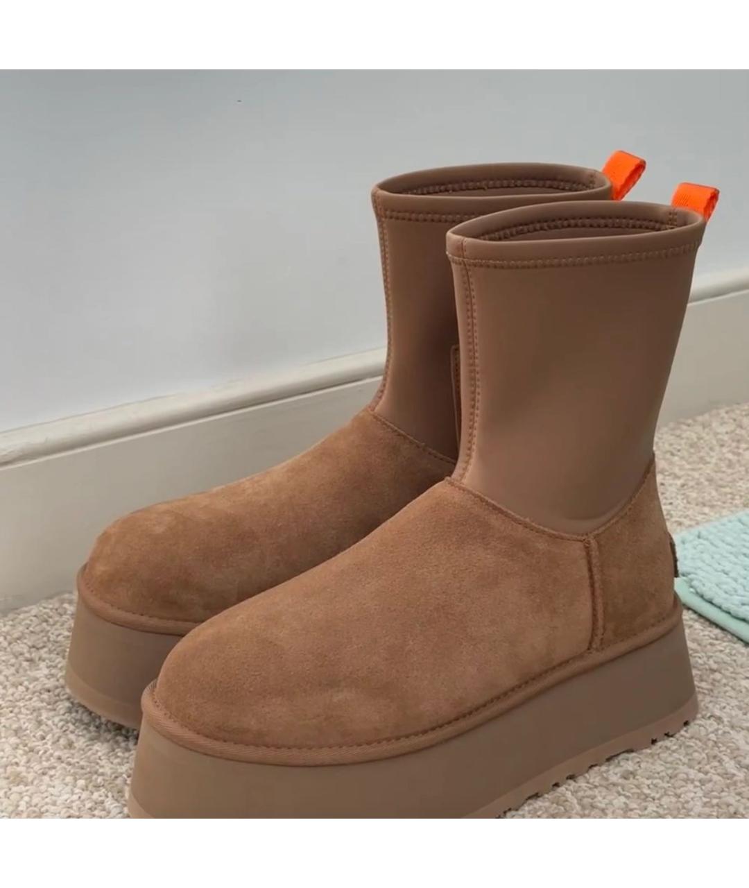 UGG AUSTRALIA Коричневые замшевые ботинки, фото 5