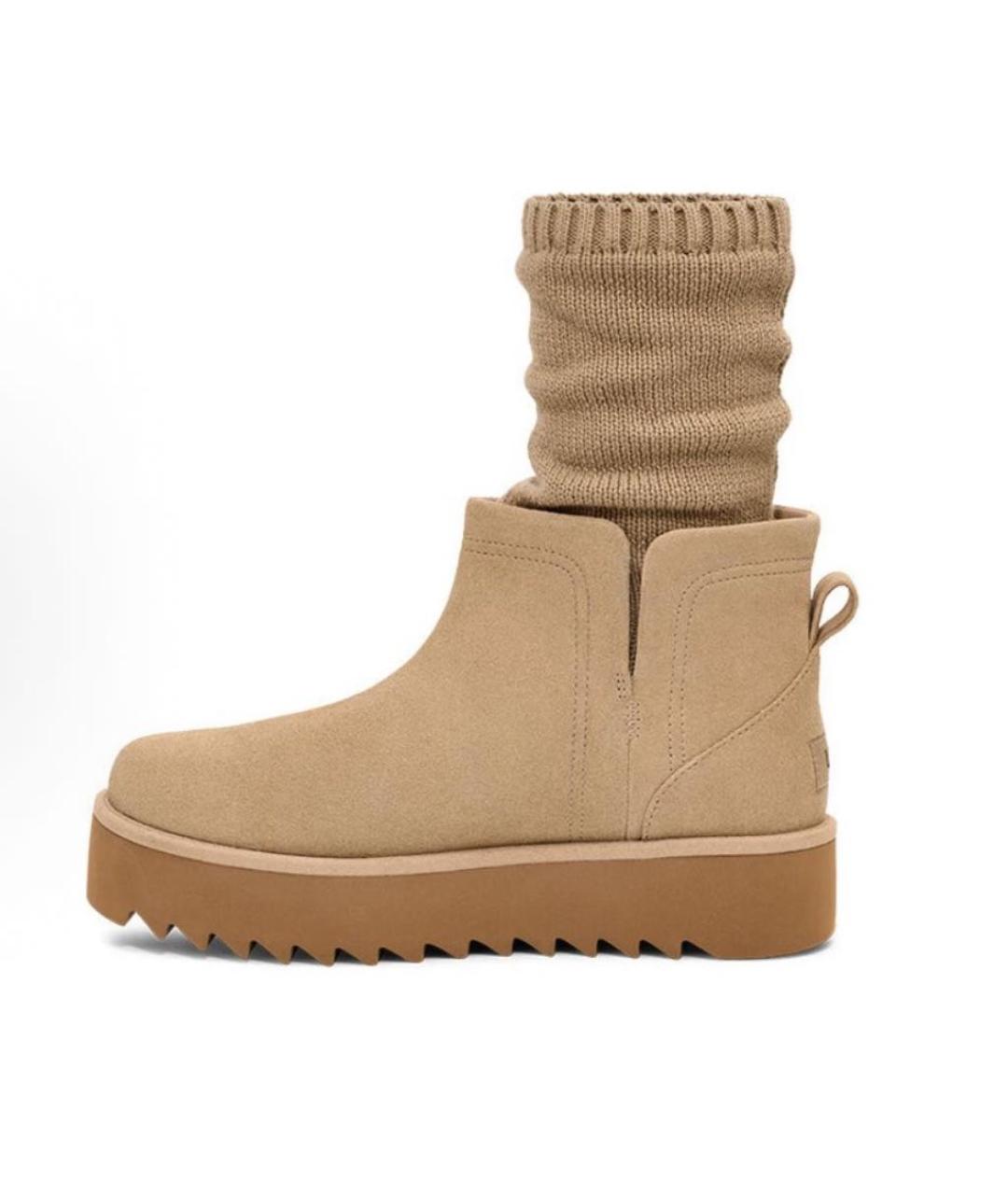 UGG AUSTRALIA Коричневые замшевые ботинки, фото 8