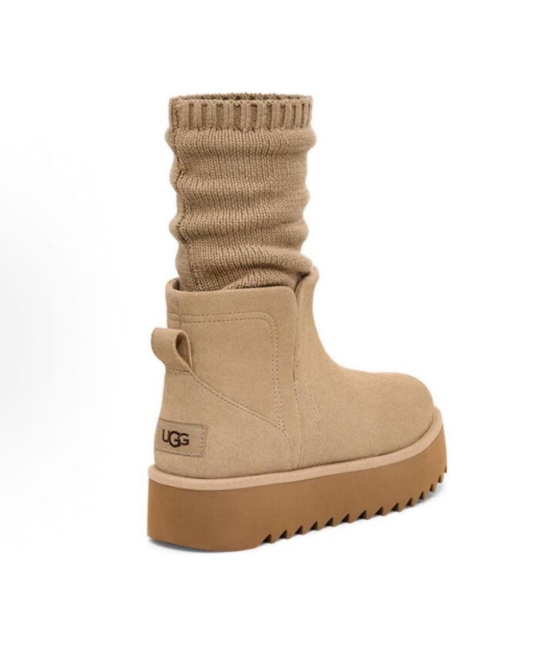UGG AUSTRALIA Коричневые замшевые ботинки, фото 3